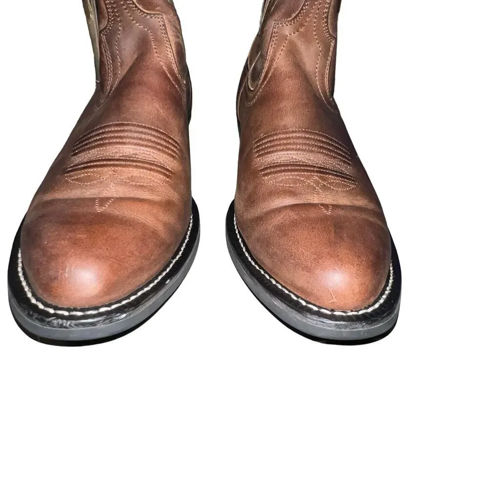 Ariat Men’s Heritage R Toe ATS Pro Series Western Leather Cowboy Boot‎ Size 9.5D